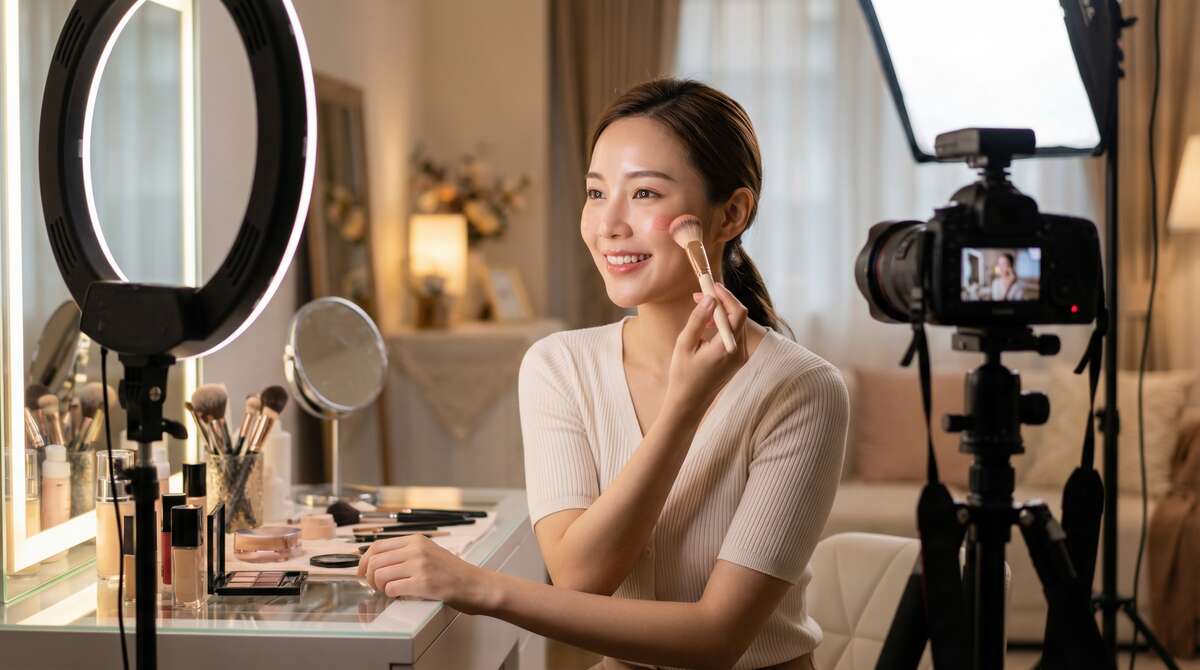 黄色仓库美妆视频教程